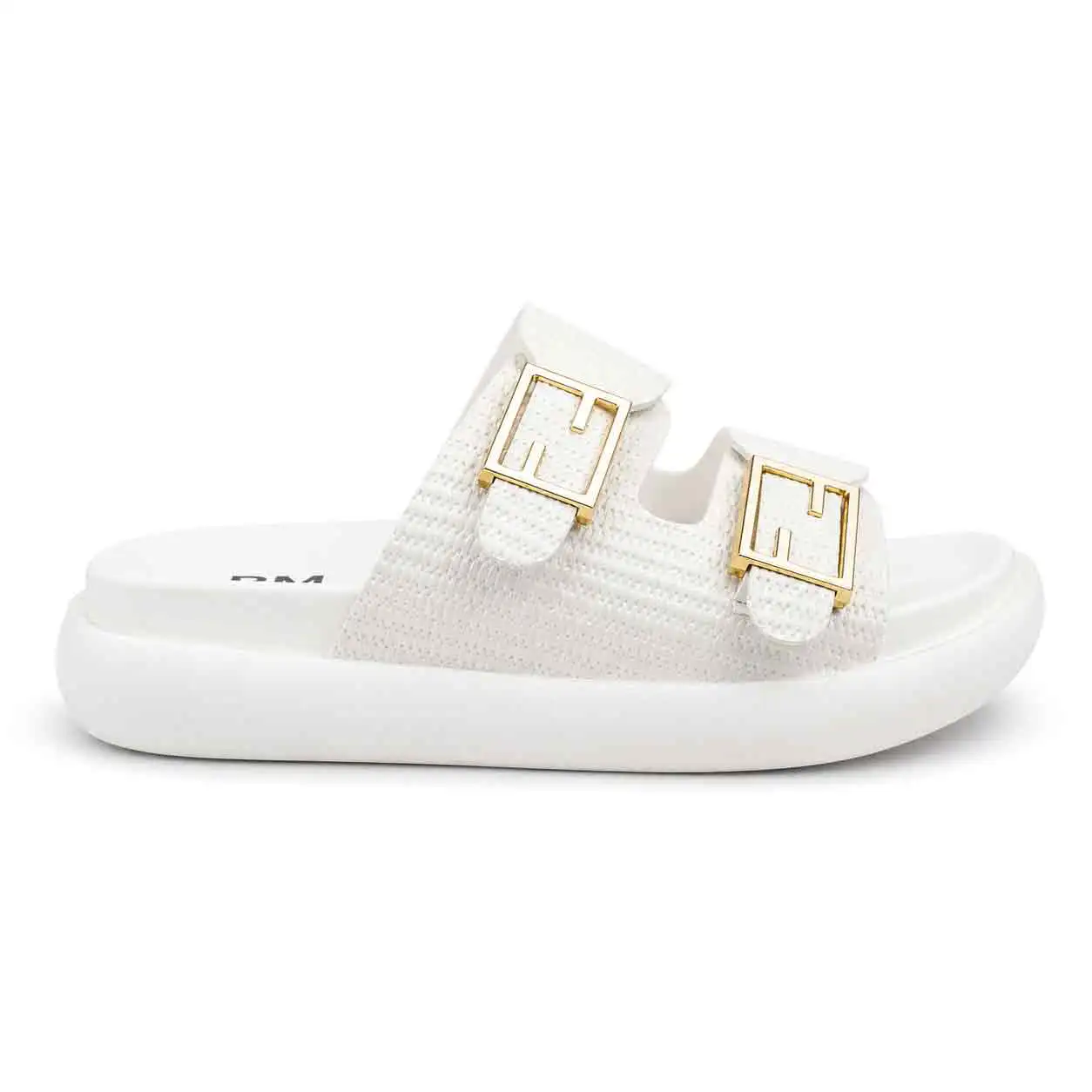 Sandale Compense pour femme 8099-2 blanc miniature